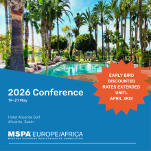 MSPA EA Conference (AGM) | 19-21 May 2026 | Alicante, Spain